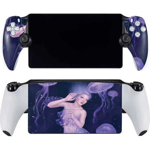 Mermaid and Jellyfish by Rachel Anderson PlayStation Portal Remote Player Skin