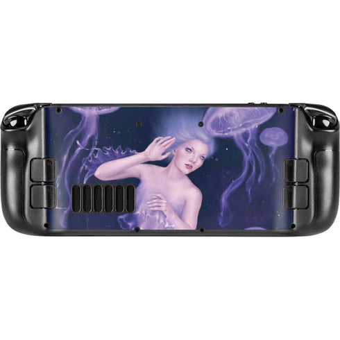 Rachel Anderson Mermaid and Jellyfish Steam Deck Handheld Gaming Computer Skin