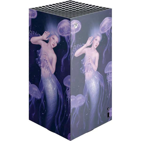 Mermaid and Jellyfish by Rachel Anderson XBox Series X Digital Edition Console Skin