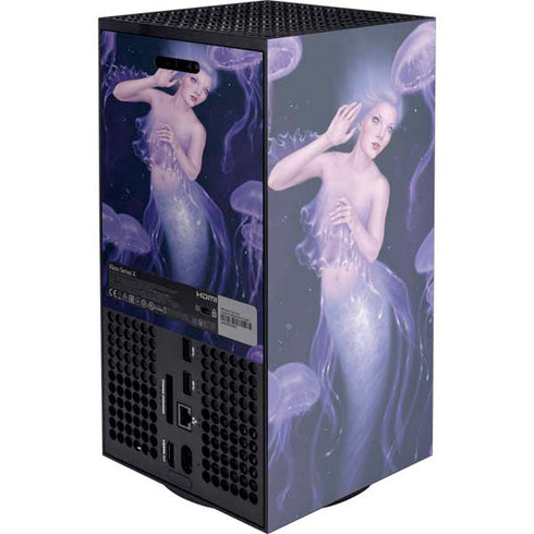 Mermaid and Jellyfish by Rachel Anderson XBox Series X Digital Edition Console Skin
