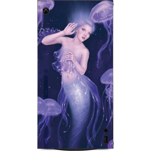 Mermaid and Jellyfish by Rachel Anderson XBox Series X Digital Edition Console Skin