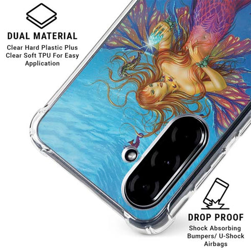 Mermaid Water Fairy by Ed Beard Jr Galaxy A36 5G Clear Case