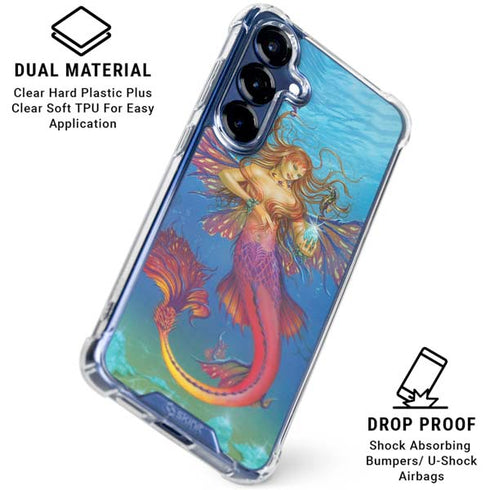 Mermaid Water Fairy by Ed Beard Jr Galaxy S25 Plus Clear Case