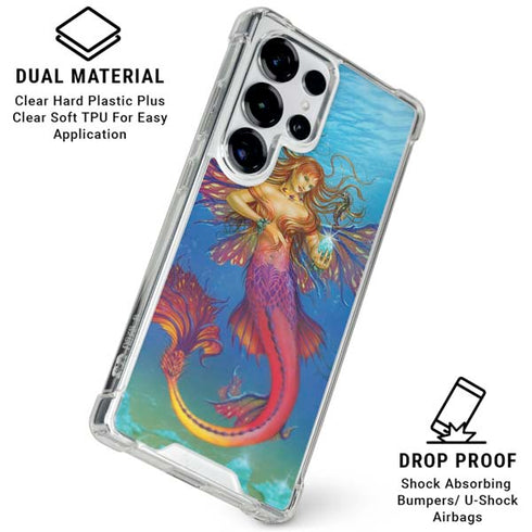 Mermaid Water Fairy by Ed Beard Jr Galaxy S25 Ultra Clear Case