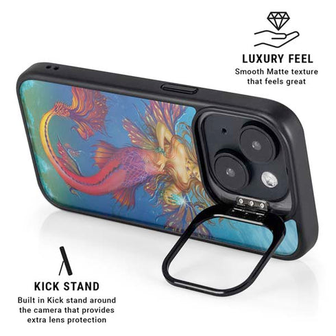 Mermaid Water Fairy by Ed Beard Jr iPhone 15 Plus Kickstand Case