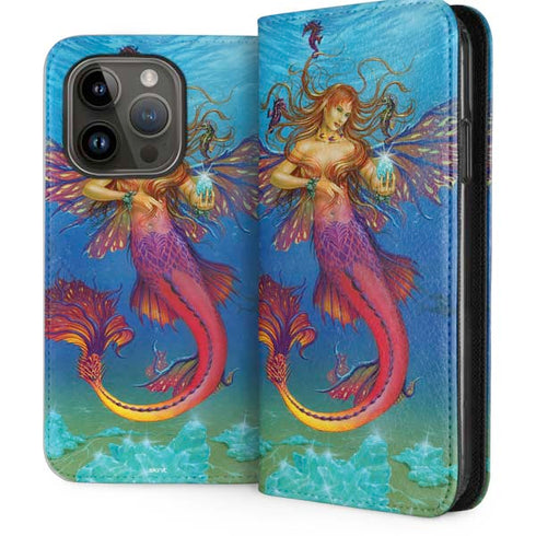 Mermaid Water Fairy by Ed Beard Jr iPhone 15 Pro Folio Case