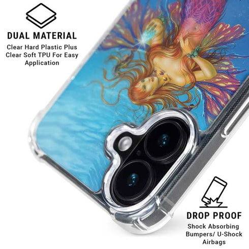 Mermaid Water Fairy by Ed Beard Jr iPhone 16 Clear Case