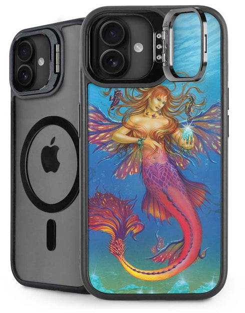 Mermaid Water Fairy by Ed Beard Jr iPhone 16 Plus Kickstand Case