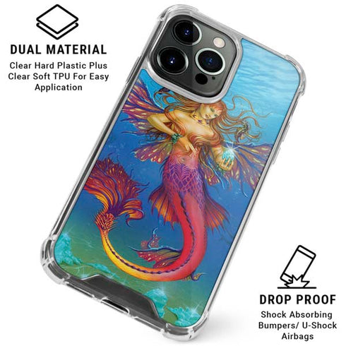 Mermaid Water Fairy by Ed Beard Jr iPhone 16 Pro Clear Case
