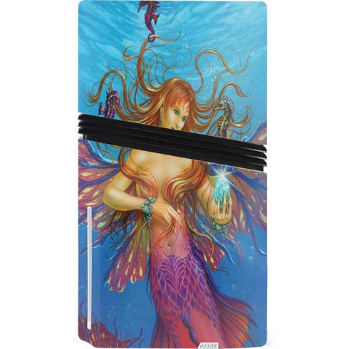 Mermaid Water Fairy by Ed Beard Jr PS5 Pro Disk Console Skin