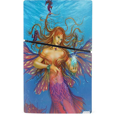 Mermaid Water Fairy by Ed Beard Jr PS5 Slim Digital Edition Console Skin