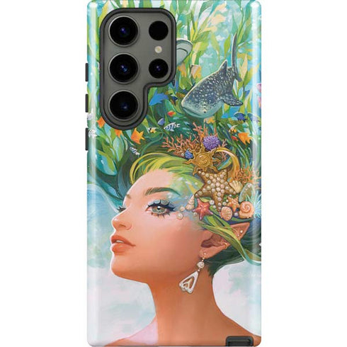 Mermaid with Sea Stars in Her Hair by Ivy Dolamore Galaxy S23 Ultra Pro Case