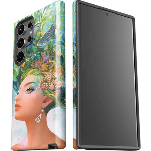 Mermaid with Sea Stars in Her Hair by Ivy Dolamore Galaxy S23 Ultra Pro Case