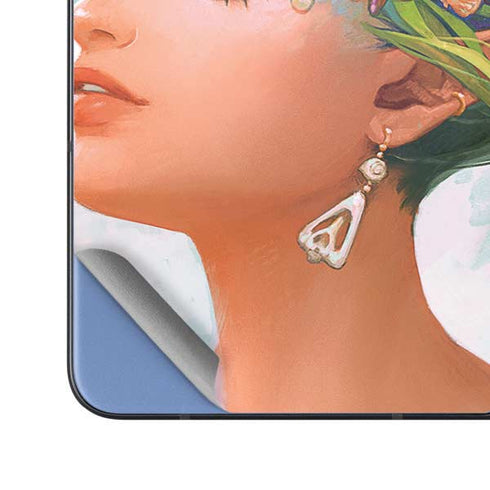 Mermaid with Sea Stars in Her Hair by Ivy Dolamore Galaxy Z Fold5 5G Skin