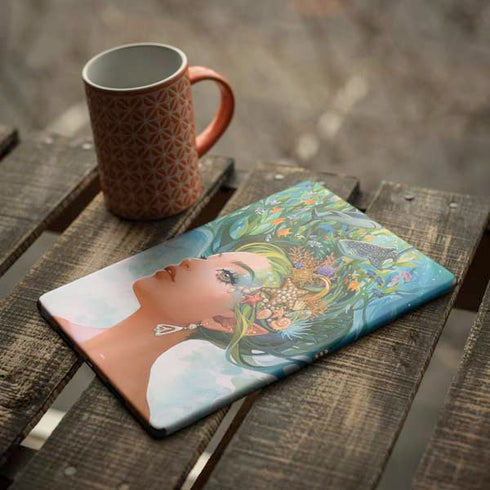 Mermaid with Sea Stars in Her Hair by Ivy Dolamore iPad Skins