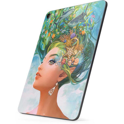 Mermaid with Sea Stars in Her Hair by Ivy Dolamore Apple iPad Pro Skin