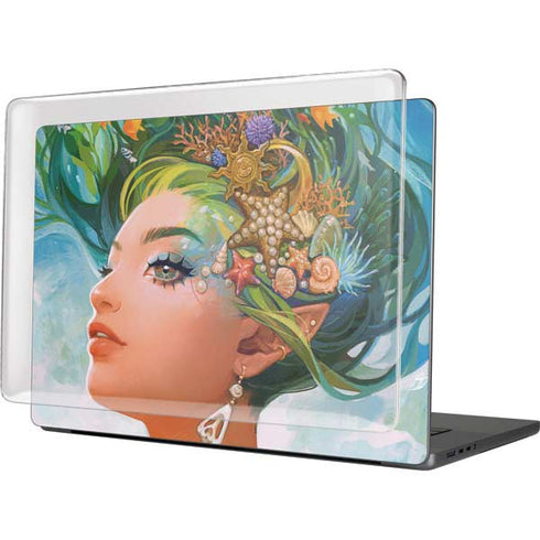 Mermaid with Sea Stars in Her Hair by Ivy Dolamore MacBook Cases