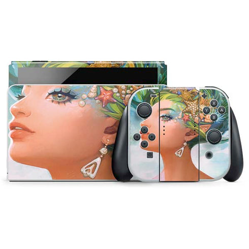 Mermaid with Sea Stars in Her Hair by Ivy Dolamore Nintendo Skins