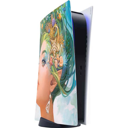 Mermaid with Sea Stars in Her Hair by Ivy Dolamore PlayStation PS5 Skins