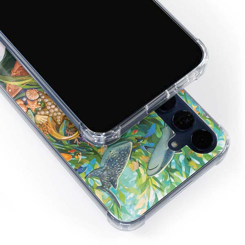 Mermaid with Sea Stars in Her Hair by Ivy Dolamore Galaxy A55 5G Clear Case