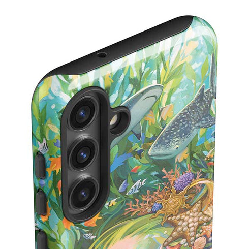 Mermaid with Sea Stars in Her Hair by Ivy Dolamore Galaxy S25 Impact Case