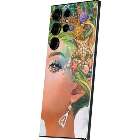 Mermaid with Sea Stars in Her Hair by Ivy Dolamore Galaxy S24 Ultra Skin