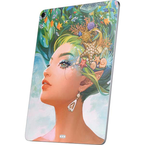 Mermaid with Sea Stars in Her Hair by Ivy Dolamore Apple iPad Air Skin