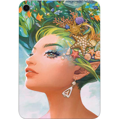 Mermaid with Sea Stars in Her Hair by Ivy Dolamore Apple iPad Mini Skin
