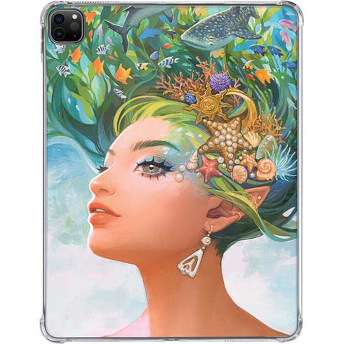 Mermaid with Sea Stars in Her Hair by Ivy Dolamore iPad Pro 11in (2024) Clear Case