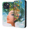 Mermaid with Sea Stars in Her Hair by Ivy Dolamore iPhone 13 Folio Case