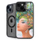 Mermaid with Sea Stars in Her Hair by Ivy Dolamore iPhone 14 Kickstand Case