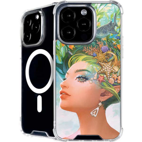 Mermaid with Sea Stars in Her Hair by Ivy Dolamore iPhone 16 Pro MagSafe Case