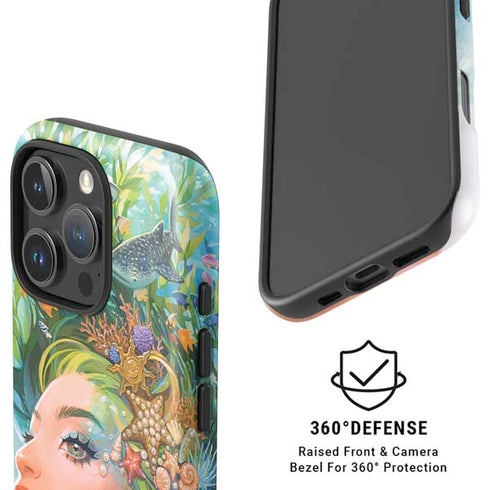 Mermaid with Sea Stars in Her Hair by Ivy Dolamore iPhone 16 Pro Magsafe Impact Case