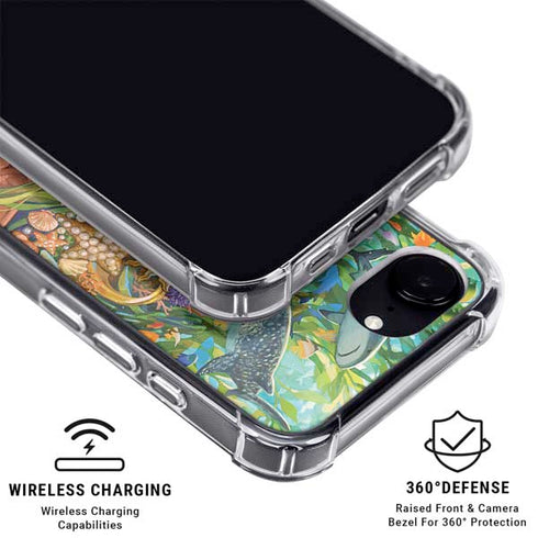 Mermaid with Sea Stars in Her Hair by Ivy Dolamore iPhone 16e MagSafe Case