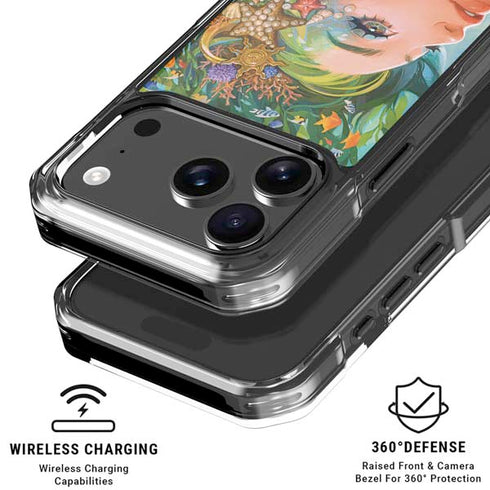 Mermaid with Sea Stars in Her Hair by Ivy Dolamore iPhone 18 Pro Clear Case