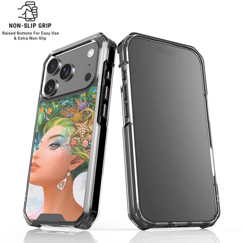 Mermaid with Sea Stars in Her Hair by Ivy Dolamore iPhone 18 Pro Clear Case