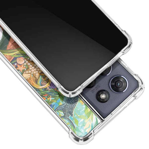 Mermaid with Sea Stars in Her Hair by Ivy Dolamore Moto G 5G (2025) Clear Case