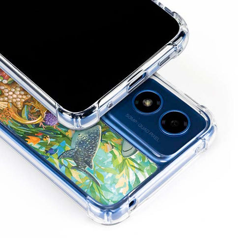 Mermaid with Sea Stars in Her Hair by Ivy Dolamore Moto G Play 4G (2024) Clear Case