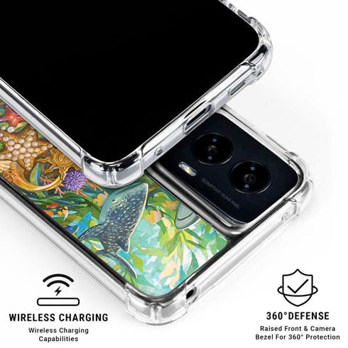 Mermaid with Sea Stars in Her Hair by Ivy Dolamore Moto G Power 5G (2024) Clear Case