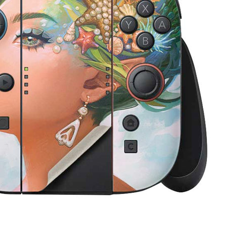 Mermaid with Sea Stars in Her Hair by Ivy Dolamore Nintendo Switch 2 (2025) Joy-Con Controller Skin