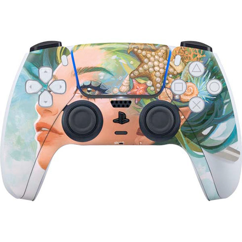 Mermaid with Sea Stars in Her Hair by Ivy Dolamore PS5 Pro Bundle Skin