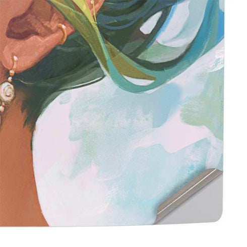 Mermaid with Sea Stars in Her Hair by Ivy Dolamore PS5 Slim Digital Edition Console Skin