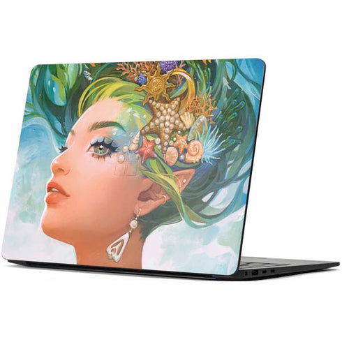 Mermaid with Sea Stars in Her Hair by Ivy Dolamore Surface Laptop 7 15in Skin