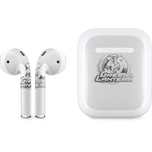 DC Comics Green Lantern Sketch Art Action Pose Apple AirPods Skin
