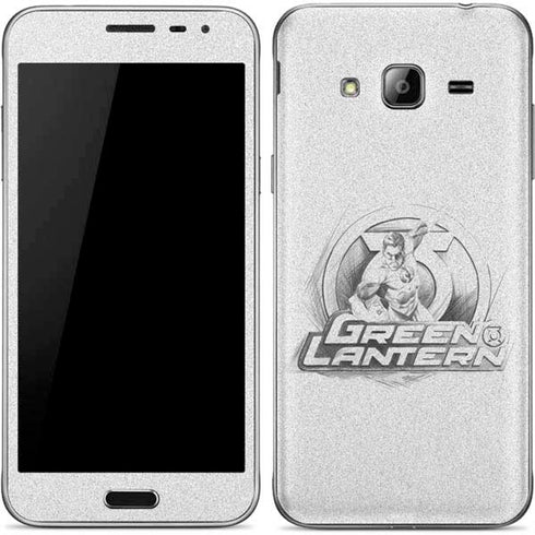DC Comics Green Lantern Sketch Art Action Pose Galaxy J3 Skin