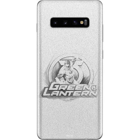 DC Comics Green Lantern Sketch Art Action Pose Galaxy S10 Plus Skin