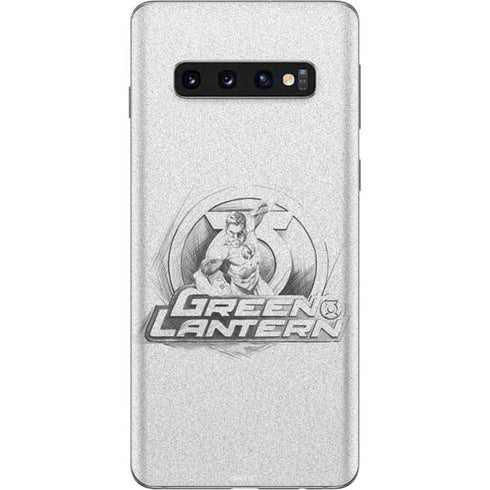 DC Comics Green Lantern Sketch Art Action Pose Galaxy S10 Skin