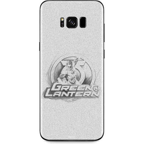 DC Comics Green Lantern Sketch Art Action Pose Galaxy S8 Plus Skin
