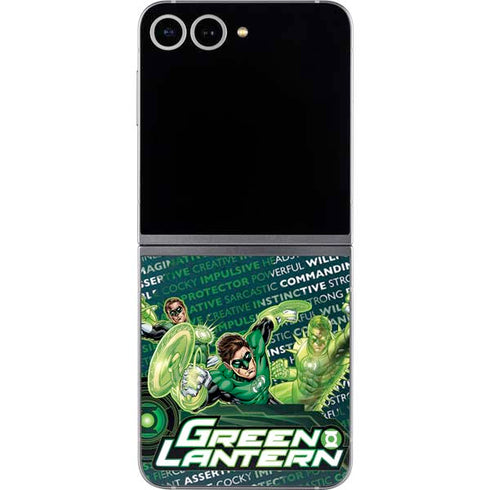 DC Comics Green Lantern Sketch Art Action Pose Galaxy Z Flip6 Skin