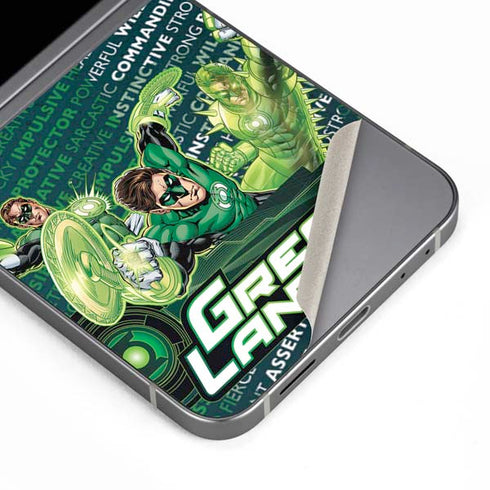 DC Comics Green Lantern Sketch Art Action Pose Galaxy Z Flip6 Skin